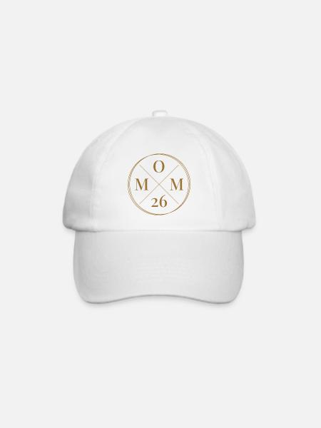 Mom 26 Baby Mutter Muttertag Geschenk Mama 2026 - Baseballkappe - Weiß/Weiß