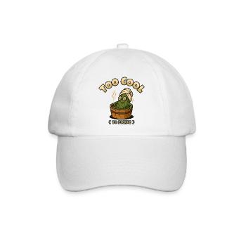 Zu cool zum Einlegen - Baseballkappe - Weiß/Weiß - Vorne