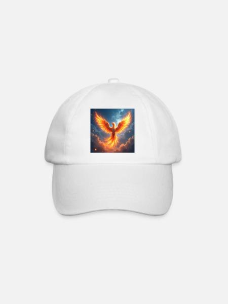 Krafttier Phoenix - Baseballkappe - Weiß/Weiß