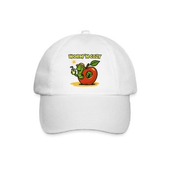 Worm 'N Cozy Sunshine Fruit Lounge - Baseballkappe - Weiß/Weiß - Vorne