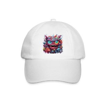 Chaos-Kreatur - Baseballkappe - Weiß/Weiß - Vorne
