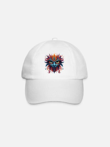 Mystik Maske - Baseballkappe - Weiß/Weiß