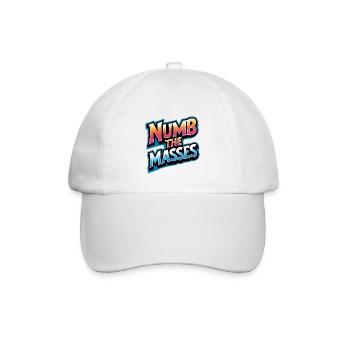 Numb The Masses - Baseballkappe - Weiß/Weiß - Vorne