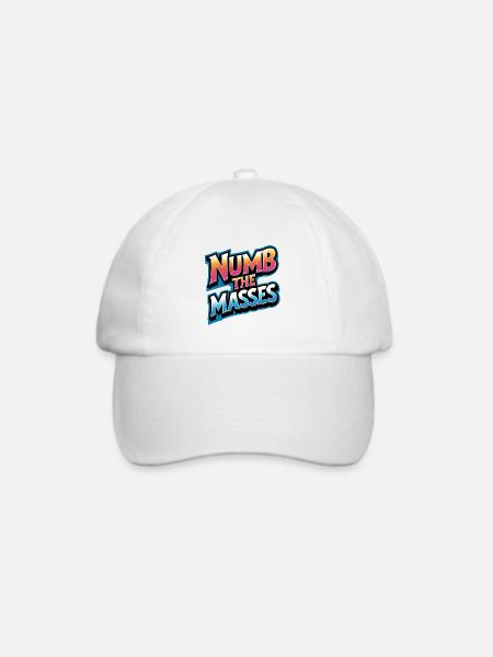 Numb The Masses - Baseballkappe - Weiß/Weiß