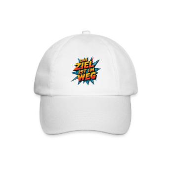 Das Ziel ist im Weg - Baseballkappe - Weiß/Weiß - Vorne