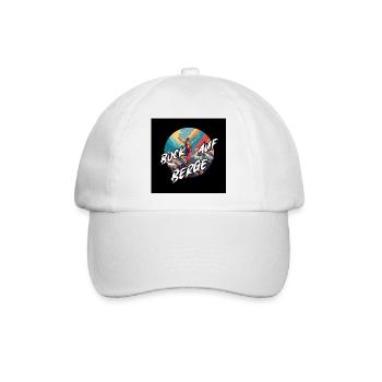 Bock auf Berge Kreisdesign - Baseballkappe - Weiß/Weiß - Vorne