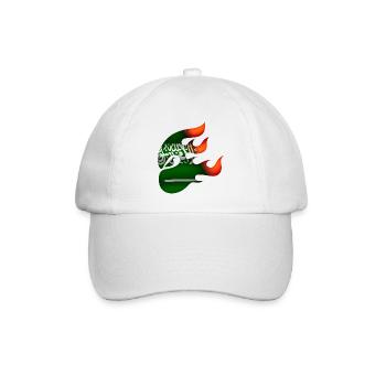 Saudi-Arabien Flagge - Saudi-Arabien - Ninja - Baseballkappe - Weiß/Weiß - Vorne