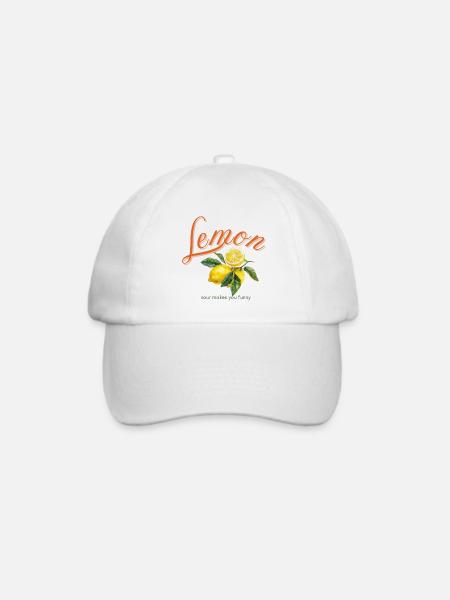 Lemon - Baseballkappe - Weiß/Weiß