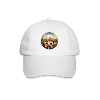 Der urbane Abenteurer - Baseballkappe - Weiß/Weiß - Vorne