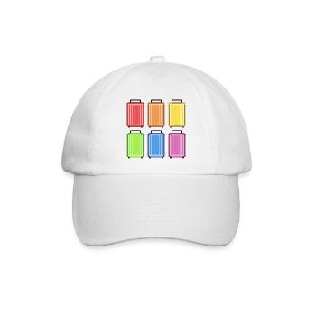 KOFFER REGENBOGEN - Baseballkappe - Weiß/Weiß - Vorne