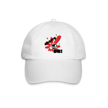 Kirsche auf! - Baseballkappe - Weiß/Weiß - Vorne