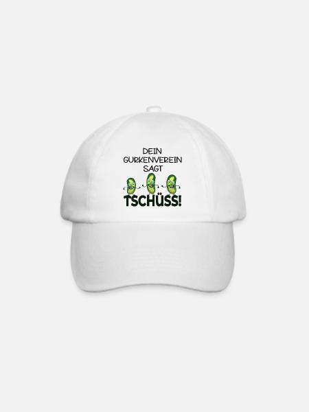 ABSCHIED KOLLEGEN TSCHÜSS GURKEN - Baseballkappe - Weiß/Weiß