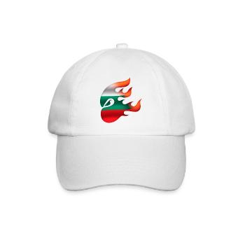 Bulgarien Flagge - Bulgarien - Ninja - Baseballkappe - Weiß/Weiß - Vorne