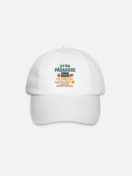 Pädagoge- ich kann das erklären. - Baseballkappe - Weiß/Weiß
