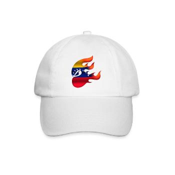 Flagge von Venezuela - Venezuela - Ninja - Baseballkappe - Weiß/Weiß - Vorne