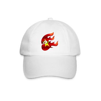 Vietnam Flagge - Vietnam - Ninja - Baseballkappe - Weiß/Weiß - Vorne