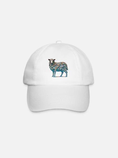Wolf im Schafpelz - Baseballkappe - Weiß/Weiß