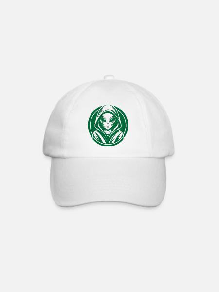 Außerirdischer - Baseballkappe - Weiß/Weiß