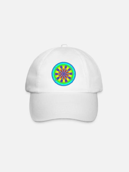Dartboard Rainbow - Baseballkappe - Weiß/Weiß