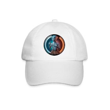 Woke alien - Baseballkappe - Weiß/Weiß - Vorne