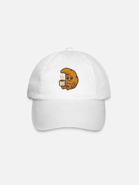 Anti Montag Kipferl - Baseballkappe - Weiß/Weiß