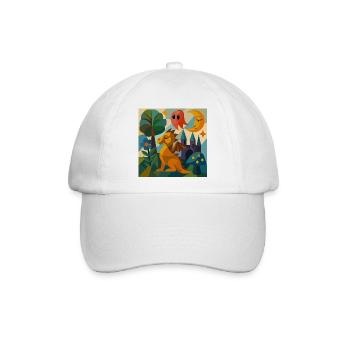 Skurriles Reich der Träume - Baseballkappe - Weiß/Weiß - Vorne