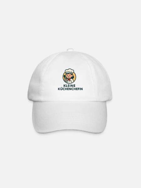 Kleine Küchenchefin Logo Design - Baseballkappe - Weiß/Weiß