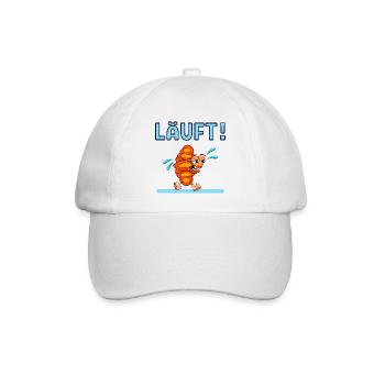 LAUFEN LÄUFT JOGGEN FRANZBRÖTCHEN - Baseballkappe - Weiß/Weiß - Vorne