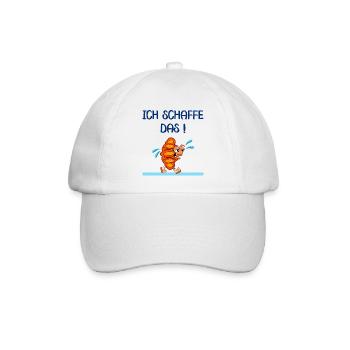 LAUF MOTIVATION JOGGEN FRANZBRÖTCHEN - Baseballkappe - Weiß/Weiß - Vorne