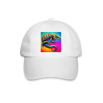 Gecko - Baseballkappe - Weiß/Weiß - Vorne