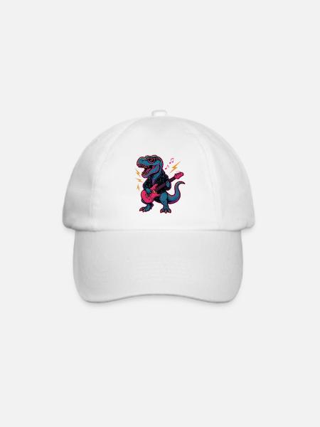 Rock Dino - Baseballkappe - Weiß/Weiß