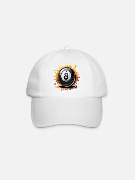 8ball - Baseballkappe - Weiß/Weiß