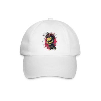 Punkrock Vogelscheuche - Baseballkappe - Weiß/Weiß - Vorne