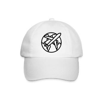 Weltreisen - Baseballkappe - Weiß/Weiß - Vorne