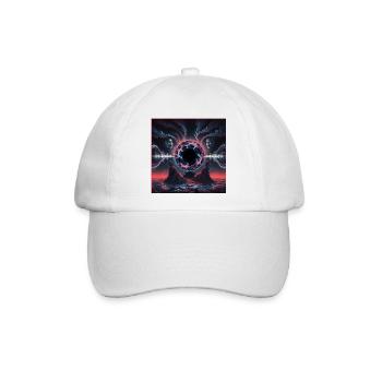 Cosmic Rift Dreamscape Design - Baseballkappe - Weiß/Weiß - Vorne