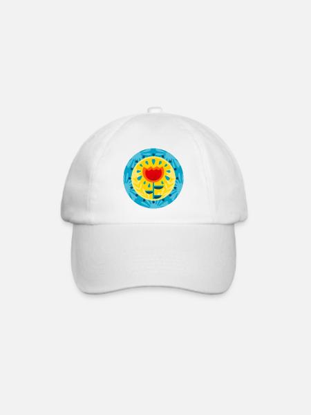 POP BLUME - Baseballkappe - Weiß/Weiß