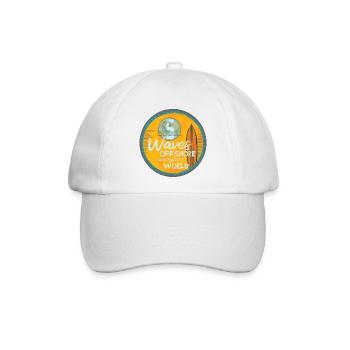 Surf-Wellen Offshore Design - Baseballkappe - Weiß/Weiß - Vorne