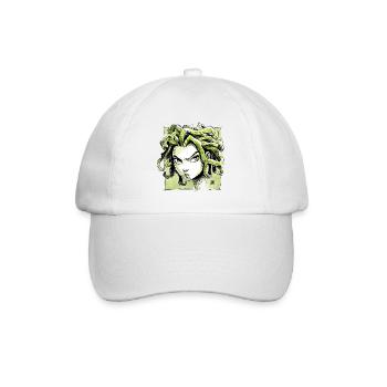 Medusa Sketch - Baseballkappe - Weiß/Weiß - Vorne
