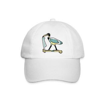 THOTH, ägyptisches Symbol - Baseballkappe - Weiß/Weiß - Vorne