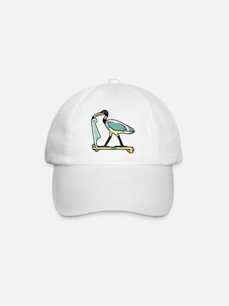 THOTH, ägyptisches Symbol - Baseballkappe - Weiß/Weiß