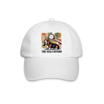 Zeitloser Basset - Baseballkappe - Weiß/Weiß - Vorne