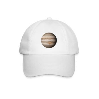 Jupiter - Planet Jupiter  - Baseballkappe - Weiß/Weiß - Vorne