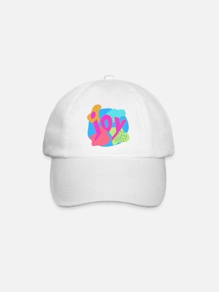 Lebendige Joy-Expression im Pop-Art-Stil - Baseballkappe - Weiß/Weiß