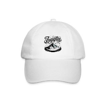 Zugspitze - Souvenir Design - Baseballkappe - Weiß/Weiß - Vorne