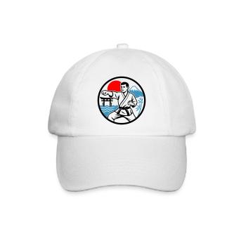 Karate Nature - Baseballkappe - Weiß/Weiß - Vorne