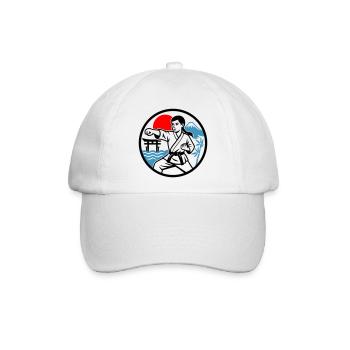 Karate and Nature - Baseballkappe - Weiß/Weiß - Vorne