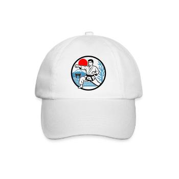 Karate Nature - Baseballkappe - Weiß/Weiß - Vorne