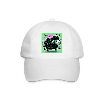 Schwarzes Schaf - Baseballkappe - Weiß/Weiß - Vorne