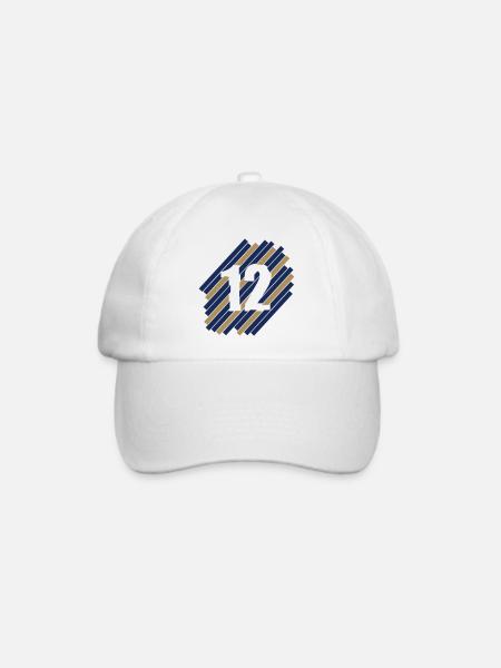 Der 12 Mann (Zürich) - Baseballkappe - Weiß/Weiß