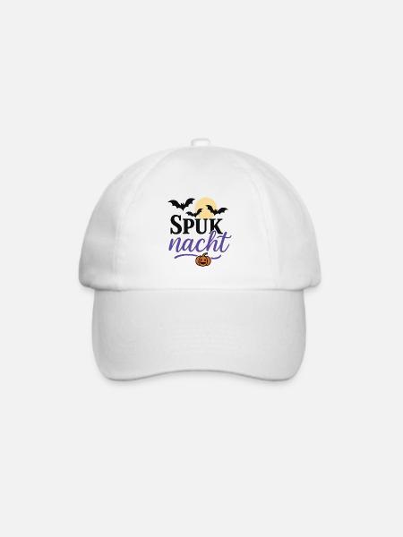 Spuknacht Halloween Design - Baseballkappe - Weiß/Weiß